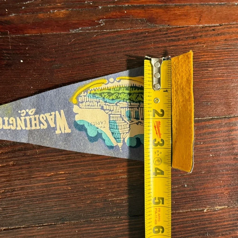 VTG‎ 1960s Washington DC Felt Pennant Blue Capitol Building